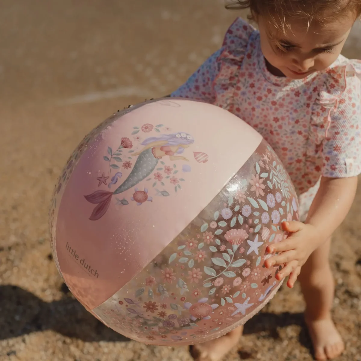 Pelota de Playa Rosa Dreamy Mermaid - Imagen 4