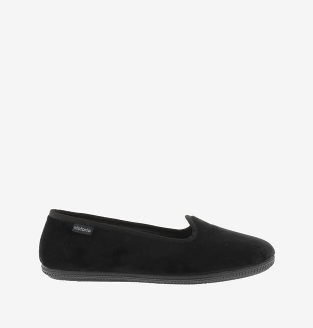 Oda Slipper Terciopelo Negro - Imagen 6