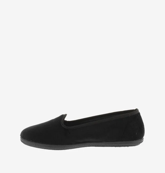 Oda Slipper Terciopelo Negro - Imagen 4
