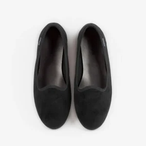 Oda Slipper Terciopelo Negro