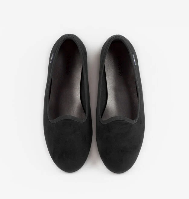 Oda Slipper Terciopelo Negro