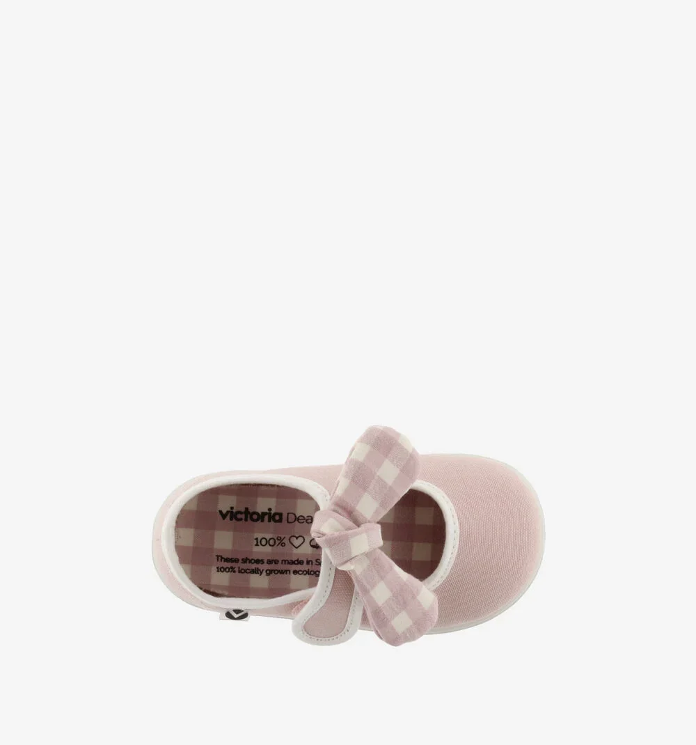 Zapatillas Ojalá Pañuelo Vichy Rosa - Imagen 3