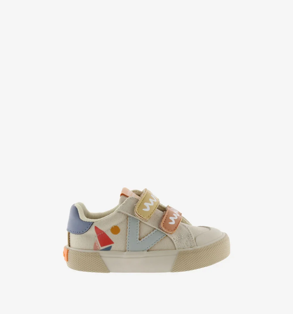 Zapatillas tribu tiras Print Multicolor Crudo - Imagen 6