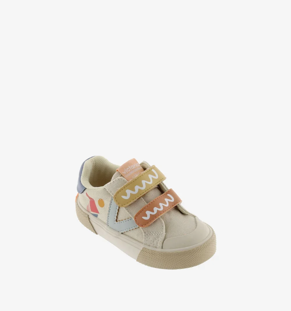 Zapatillas tribu tiras Print Multicolor Crudo - Imagen 5