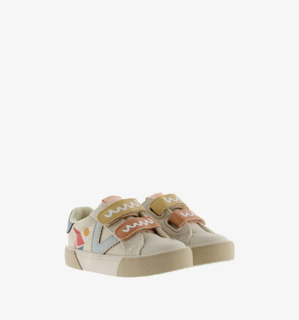 Zapatillas tribu tiras Print Multicolor Crudo - Imagen 2