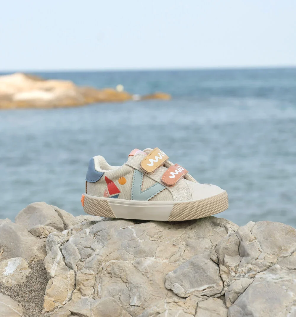 Zapatillas tribu tiras Print Multicolor Crudo - Imagen 7