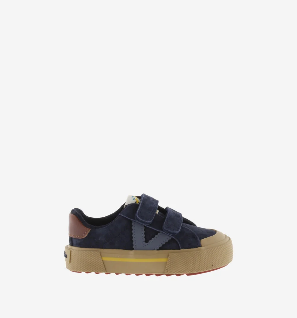 Zapatillas Tribu Tiras Serraje Marino