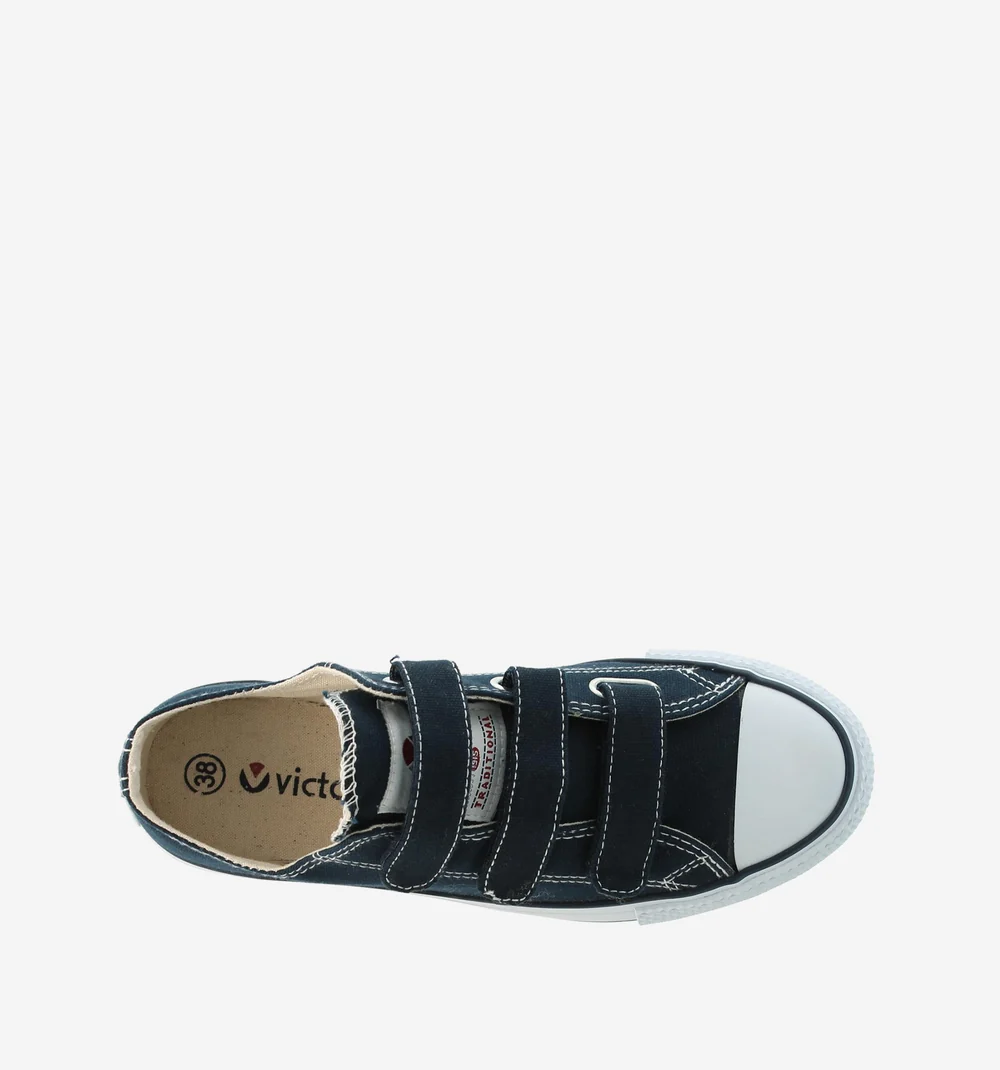 Zapatillas Tribu Basket Velcro Lona Azul - Imagen 4