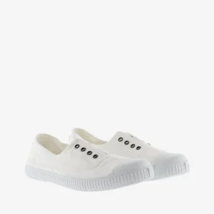 Sandalia lona blanca