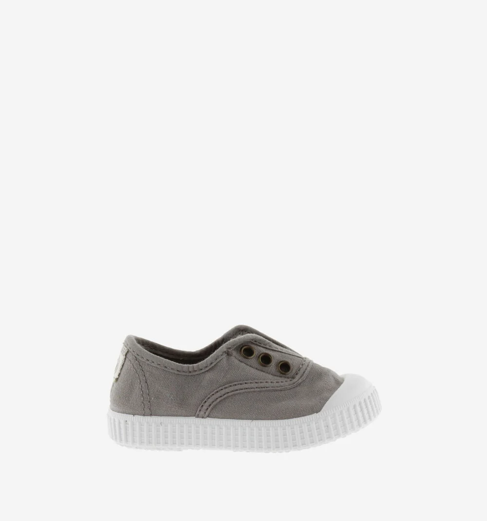 Zapatillas lona gris - Imagen 4