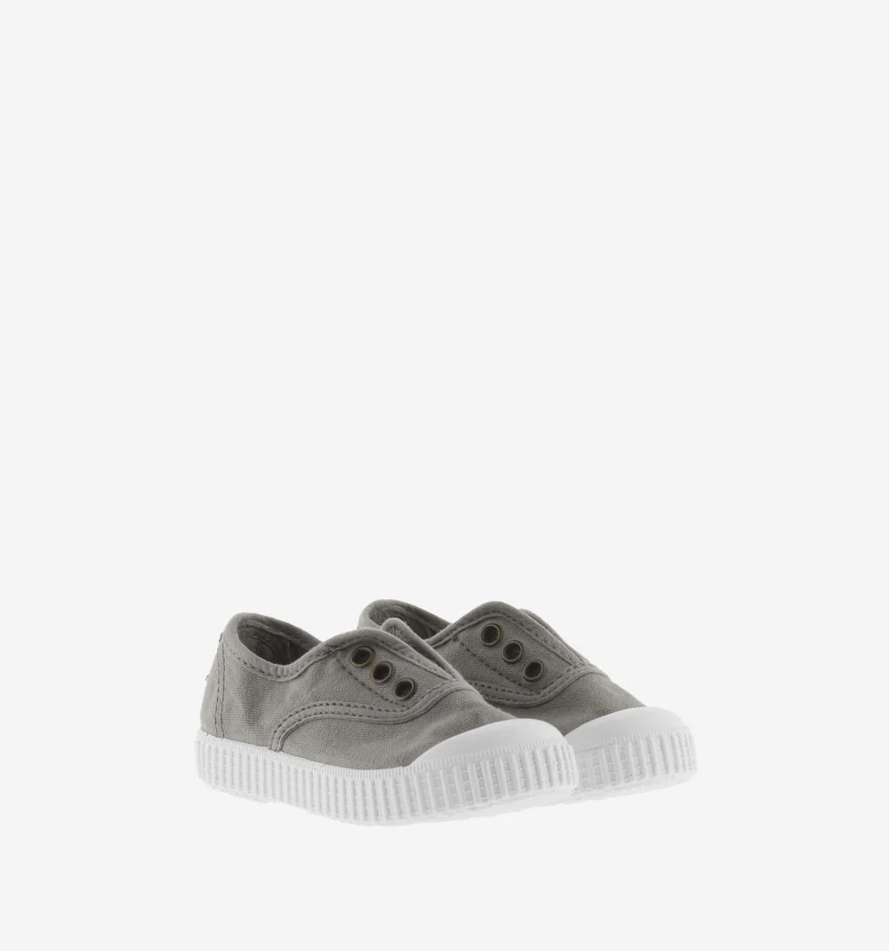 Zapatillas lona gris - Imagen 2