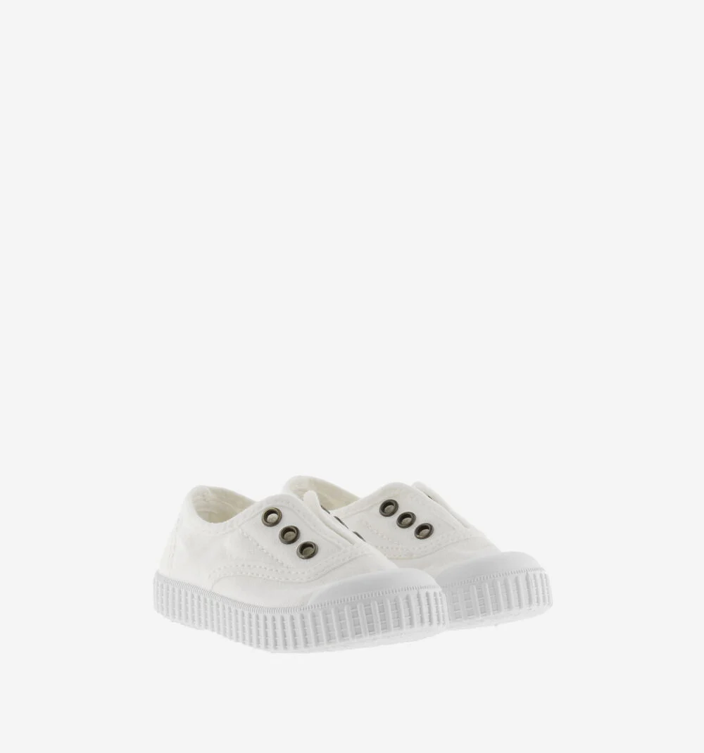 Zapatillas lona blancas - Imagen 2