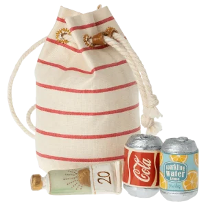 Bolsa con imprescindibles de playa