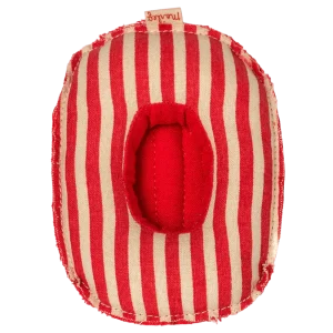 Barquita de goma, Ratón pequeño - Rayas rojas