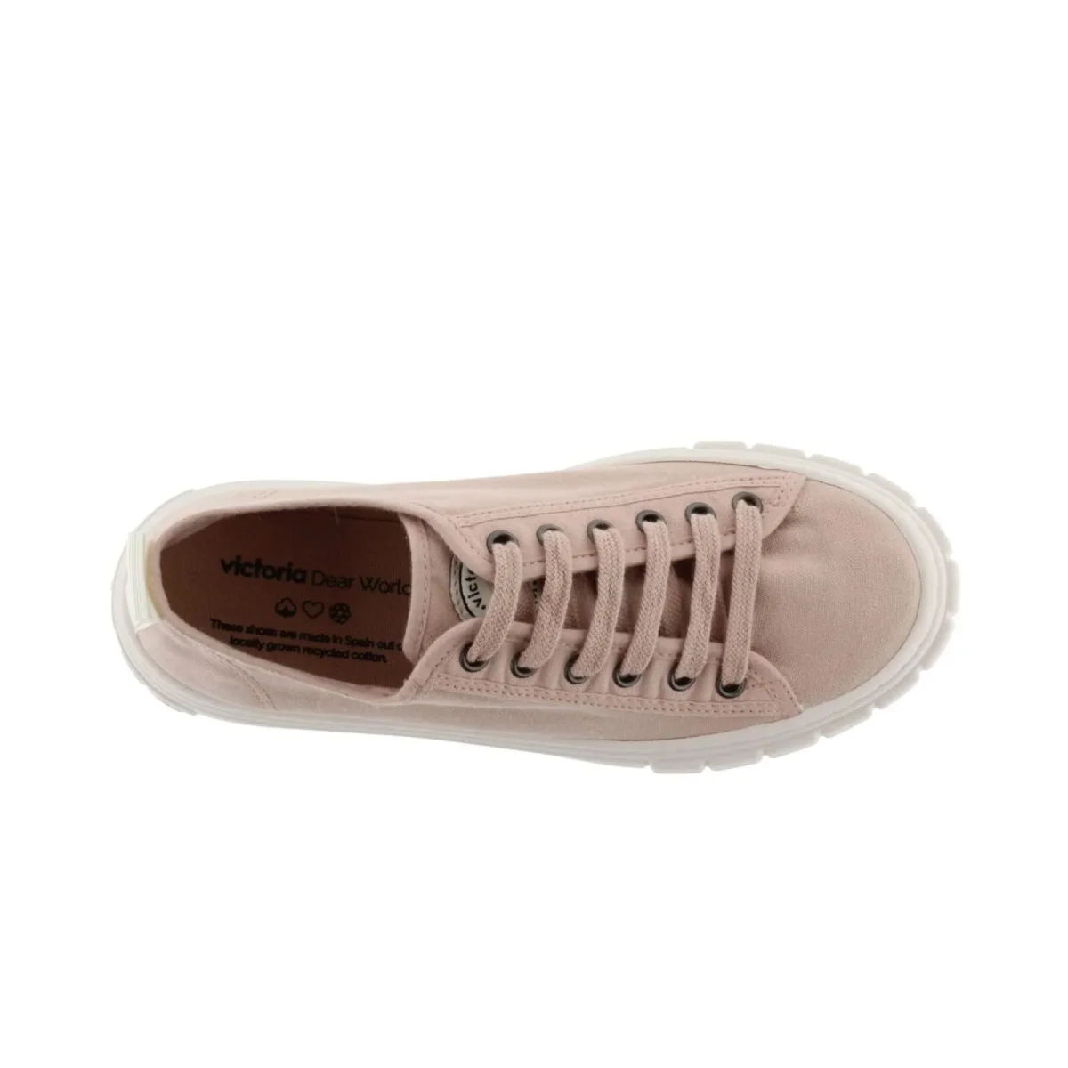 Zapatillas Abril Lona Rosa - Imagen 3