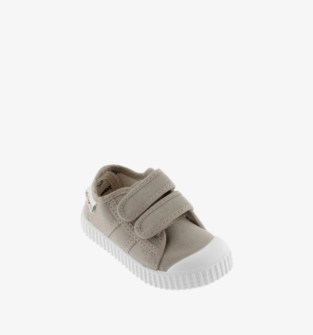 Zapatillas tiras lona Beige - Imagen 4