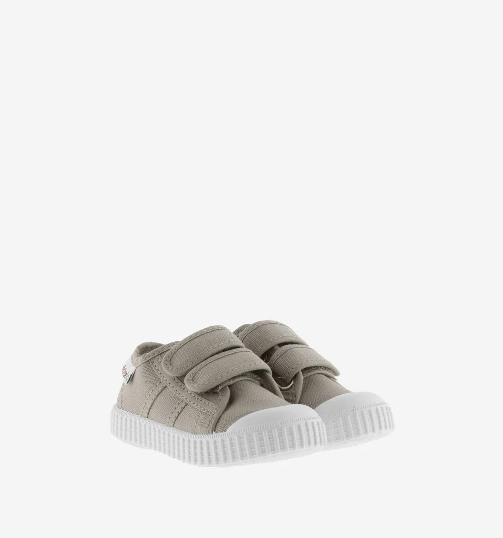 Zapatillas tiras lona Beige