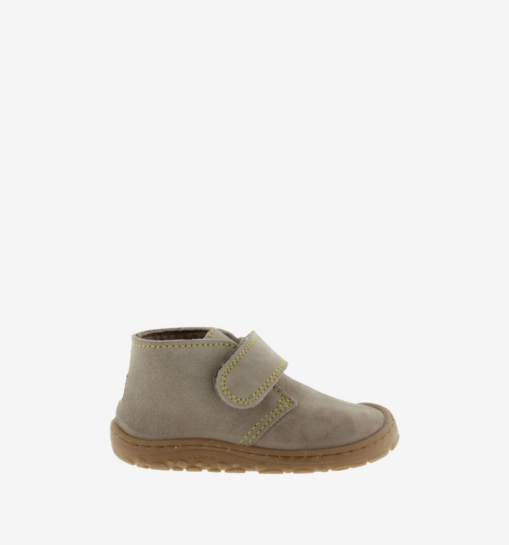 Barefoot Botín Serraje Taupe