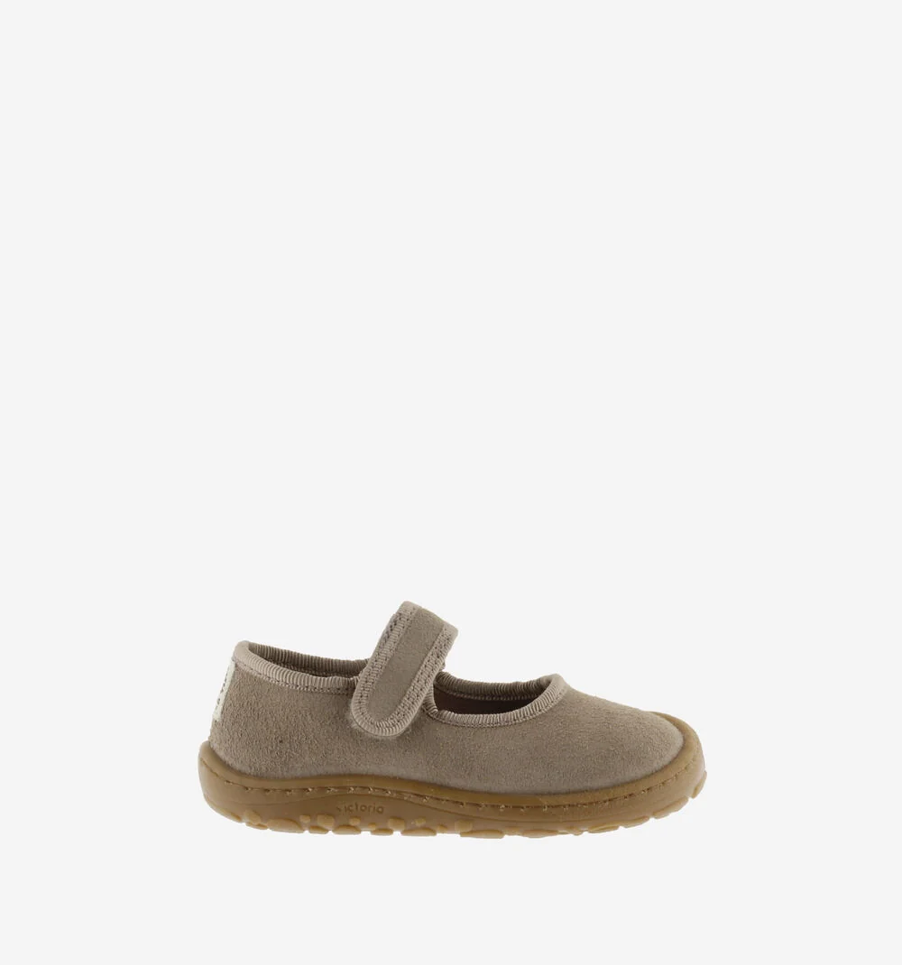 Merceditas Barefoot Serraje Taupe - Imagen 2