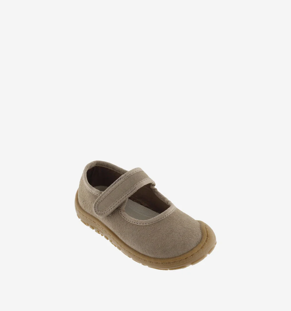 Merceditas Barefoot Serraje Taupe - Imagen 3