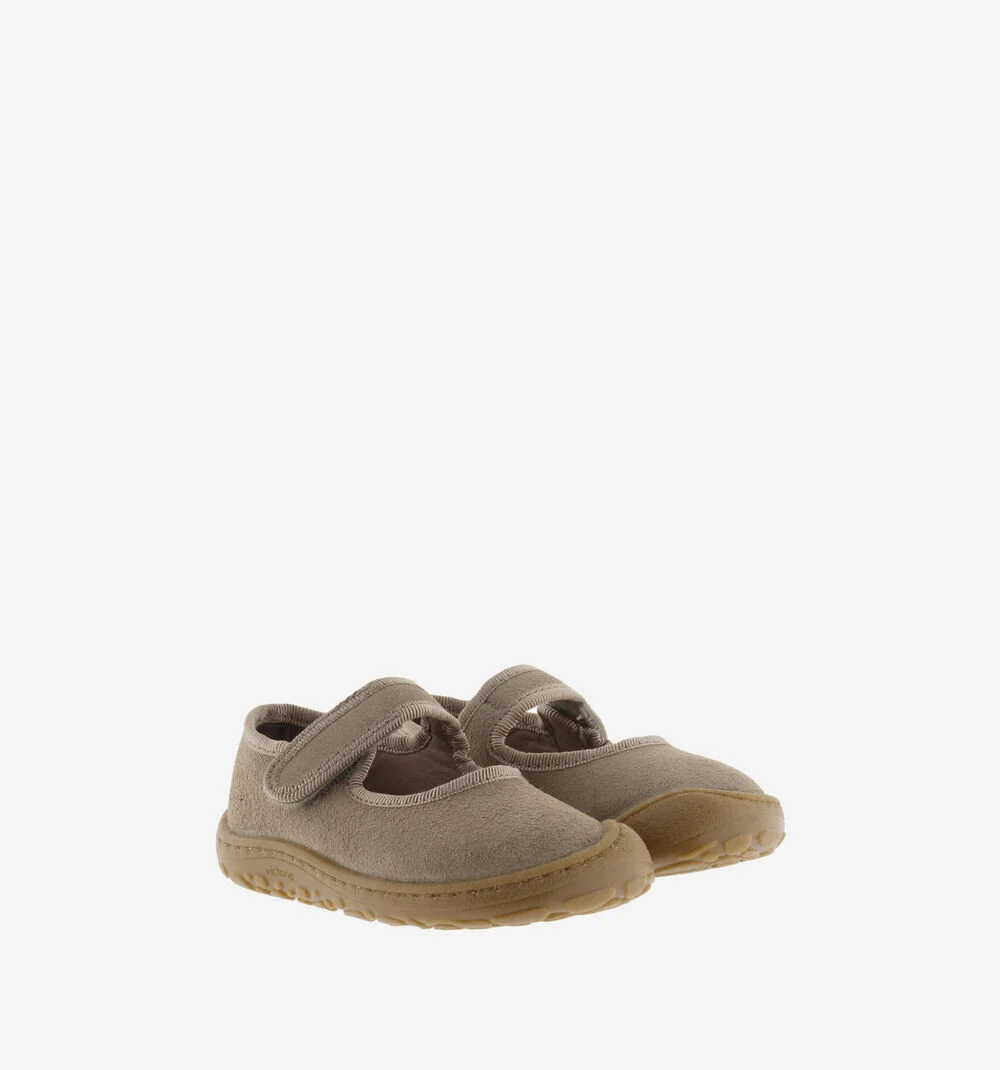 Merceditas Barefoot Serraje Taupe - Imagen 6