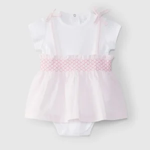 Body-vestido vichy rosa