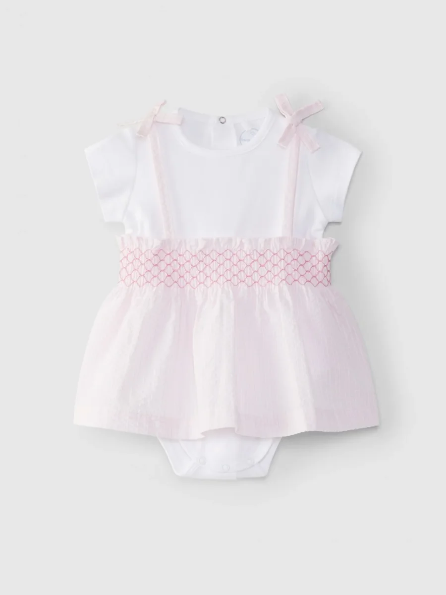 Body-vestido vichy rosa