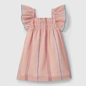 Vestido en Tejido a Rayas