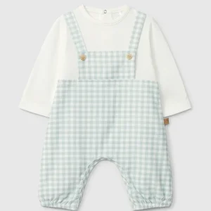 Conjunto Dos en Uno Pana Vichy Azul