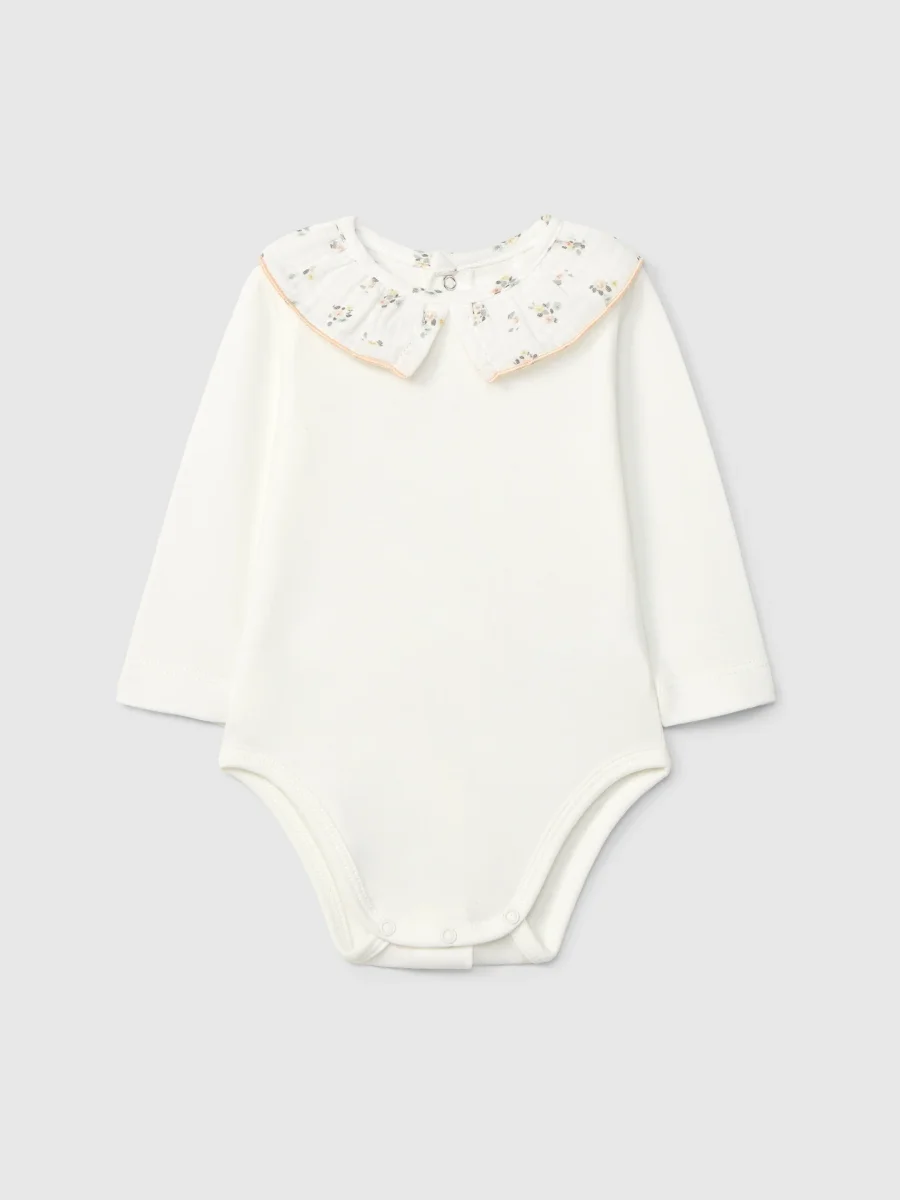 Body Cuello Volante Flores - Imagen 2