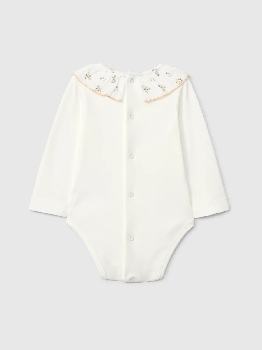 Body Cuello Volante Flores - Imagen 3