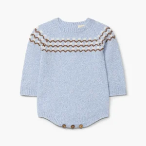 Ranita de Punto Jacquard Azul Calro