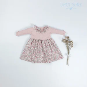 Vestido de Punto y tela Liberty