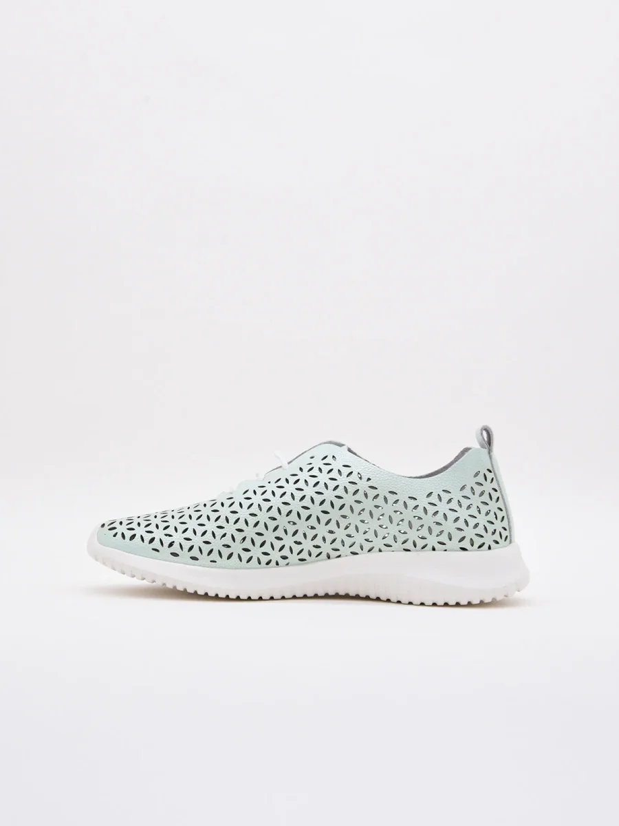 Zapatillas de cuero turquesa - Imagen 3