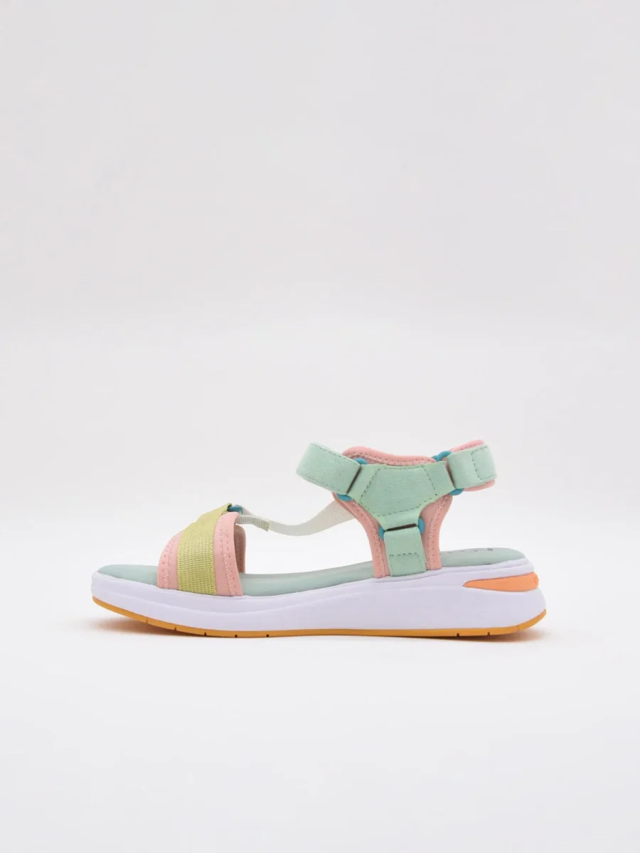 Sandalias verdes y rosas - Imagen 3