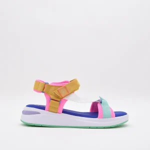 Sandalias azules y rosa fluor de Nyrex