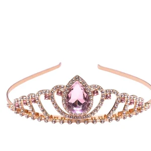 Tiara con Brillantes Rosa