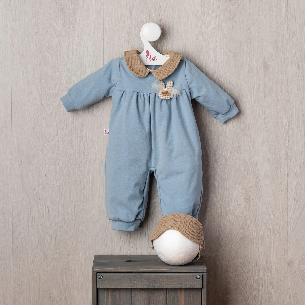 Pijama Azul con antifaz - Imagen 2