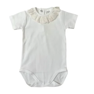 Body corto puntilla Rosa
