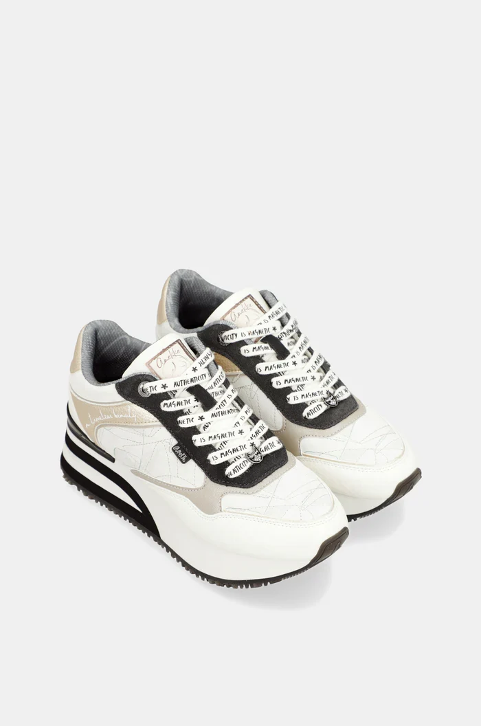Deportivos con cuña Anekke Blancos - Imagen 7