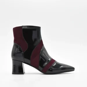 BOTÍN NEGRO COMBINADO CON CHAROL