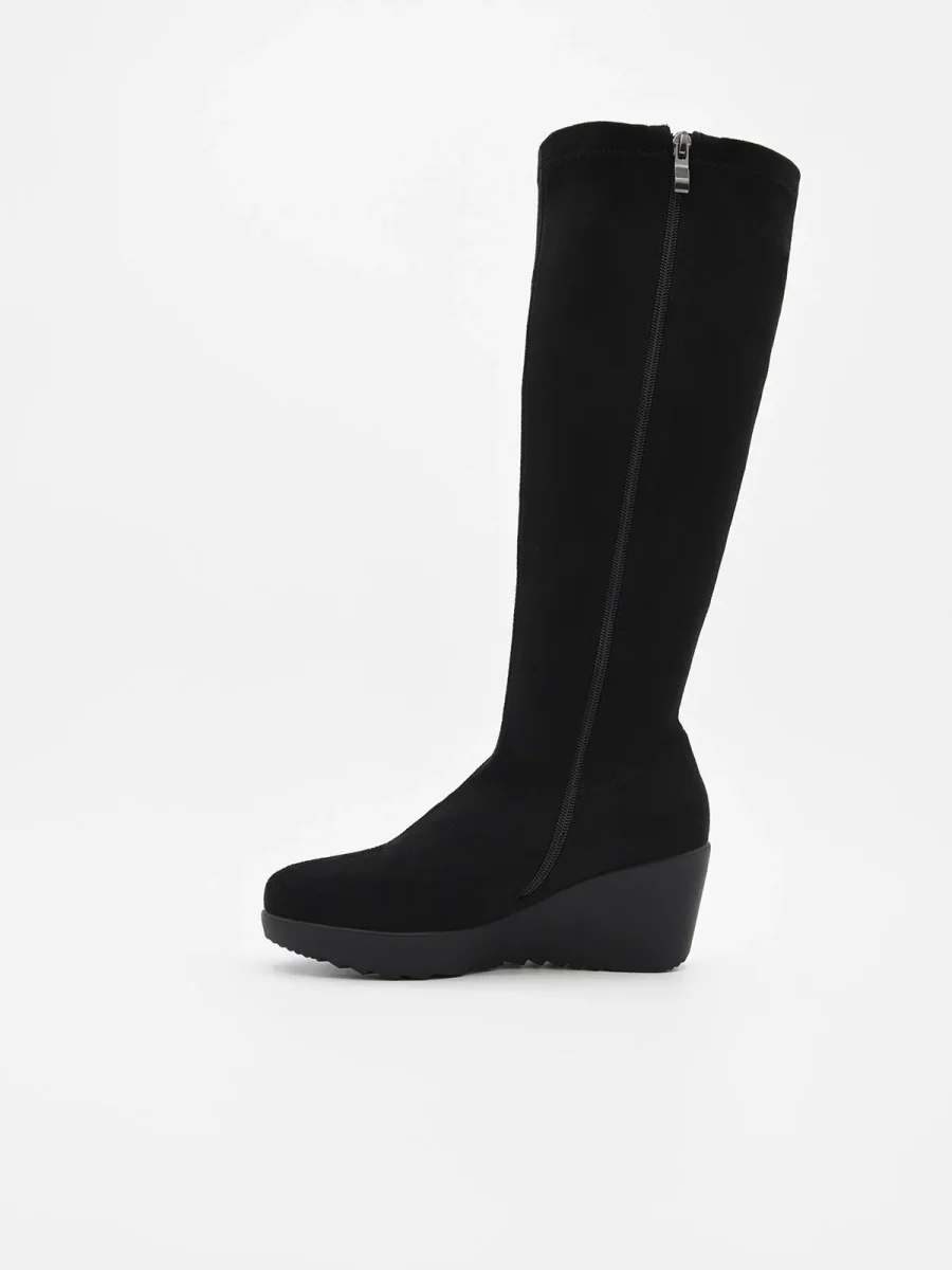 BOTA ALTA NEGRA CON CUÑA DE NYREX - Imagen 5