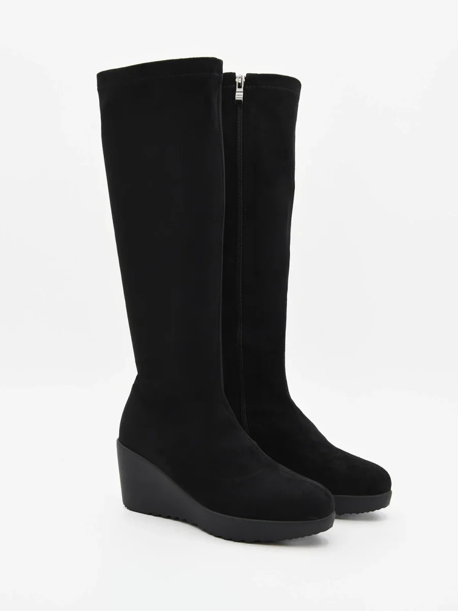 BOTA ALTA NEGRA CON CUÑA DE NYREX - Imagen 6