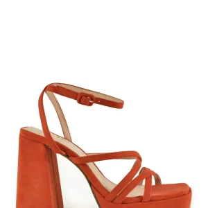 Sandalia terracota con plataforma