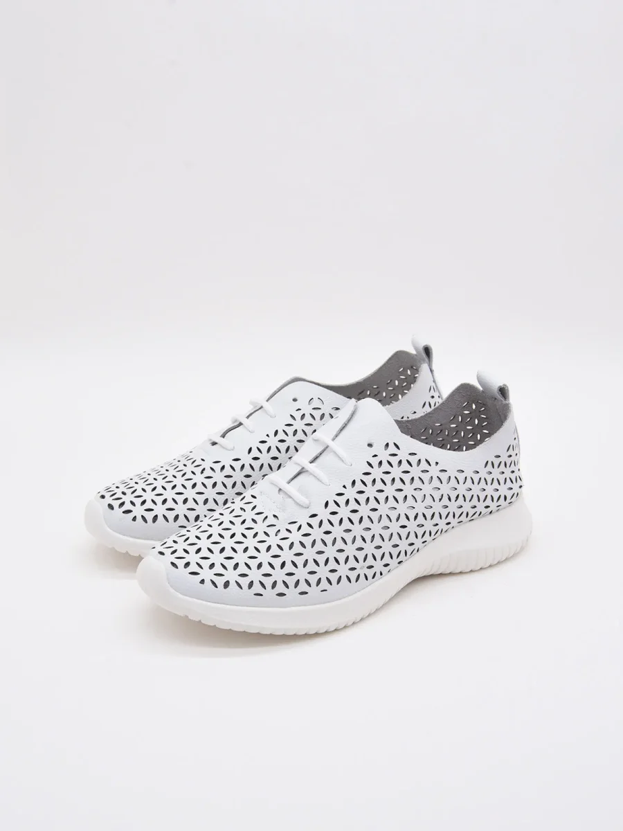 Zapatillas blancas de cuero - Imagen 4