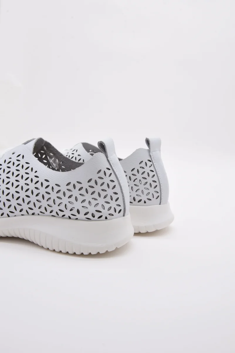 Zapatillas blancas de cuero - Imagen 5