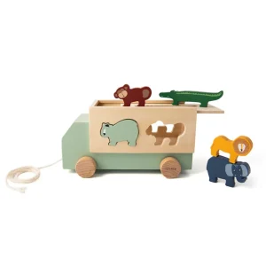 Camión con Animales de Madera