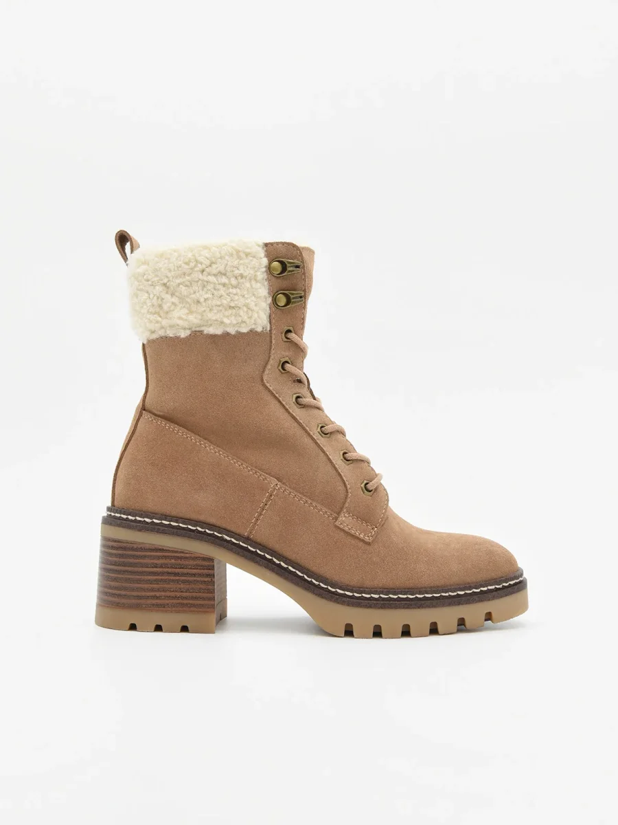 BOTINES MOCHA CON FORRO DE BORREGUITO DE NYREX - Imagen 2