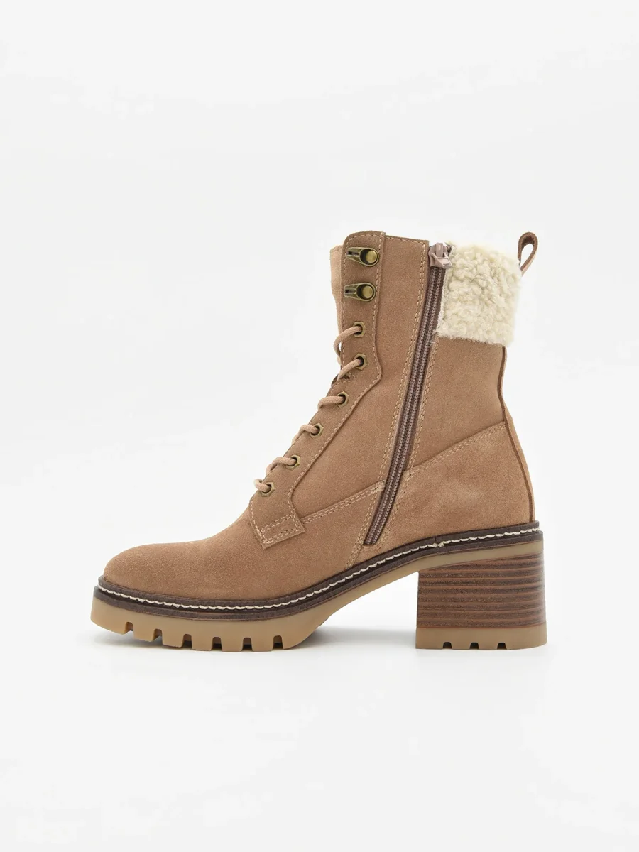 BOTINES MOCHA CON FORRO DE BORREGUITO DE NYREX - Imagen 3