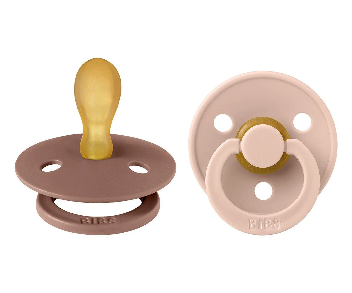 2 Chupetes BIBS Colour Simétrica Blush/Woodchuck - Imagen 4